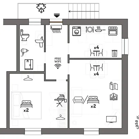 Апартаменты La Casa Dei Limoni Ff Ss *